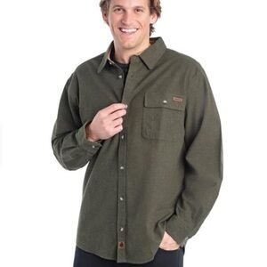 Legendary Whitetails Olive Green Long-Sleeve Button Shirt